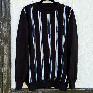 Coogi Style Patterned Sweater Made in Italy